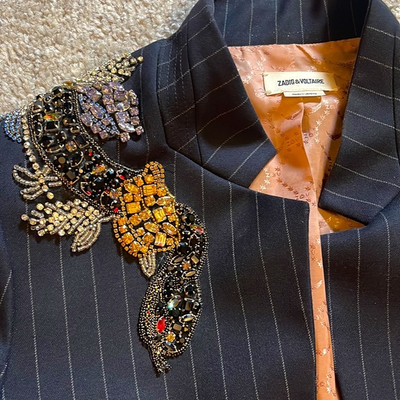 Zadig & Voltaire Beaded Snake Blazer - Picture 1 of 4